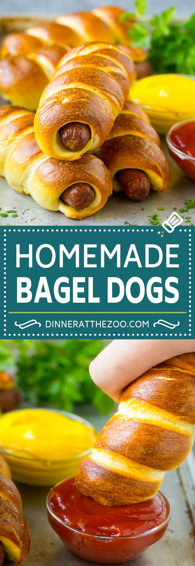 Bagel Dogs Recipe | Hot Dogs #bagel #hotdogs #dinner #lunch #sadud