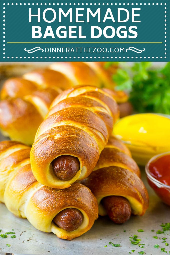 Bagel Dogs Recipe | Hot Dogs #bagel #hotdogs #dinner #lunch #sadud