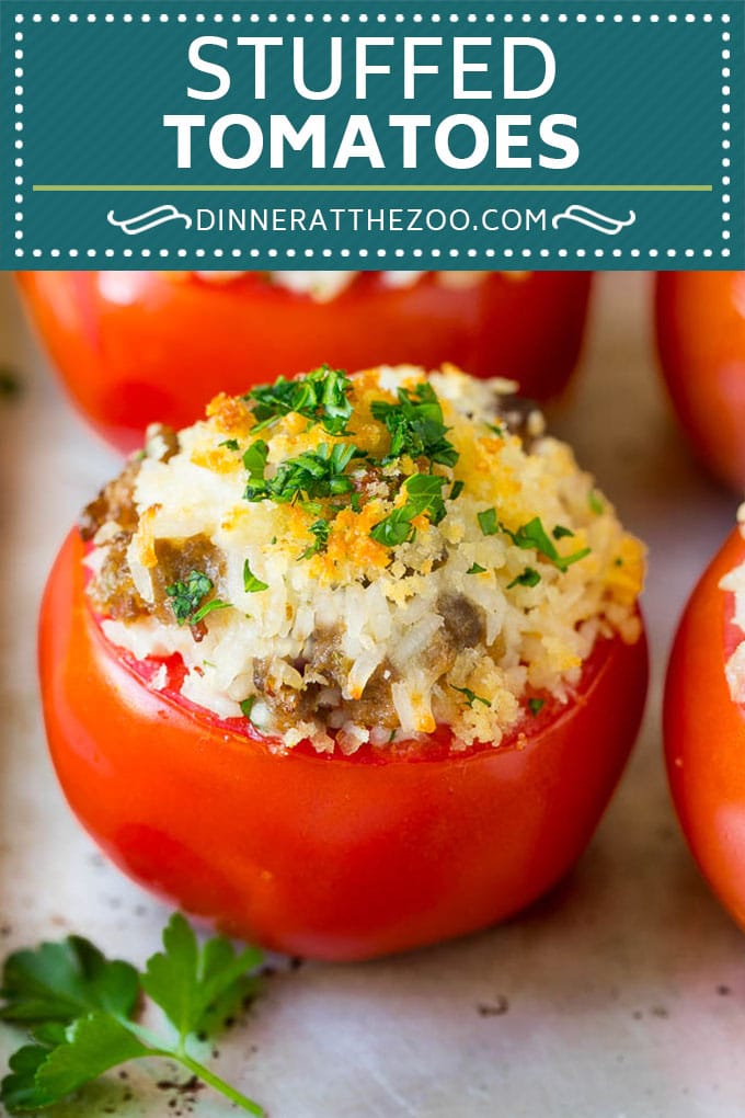 Stuffed Tomatoes Recipe | Sausage Stuffed Tomatoes #tomatoes #sausage #rice #dinner #sadud
