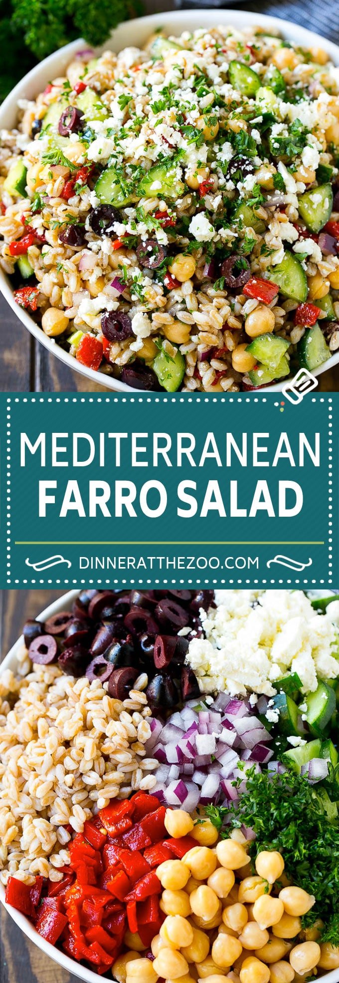 Farro Salad Recipe | Healthy Salad #salad #healthy #cleaneating #farro #dinner #sadud