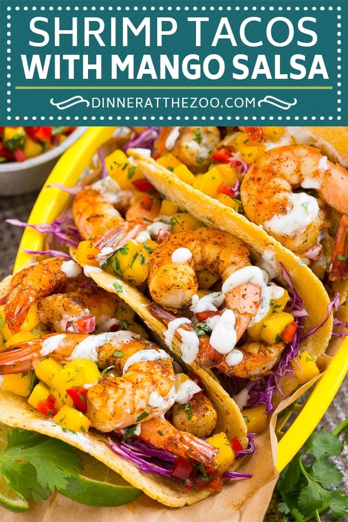 Shrimp Tacos Recipe | Seafood Tacos #shrimp #tacos #mango #tacotuesday #mexican #dinner #sadud