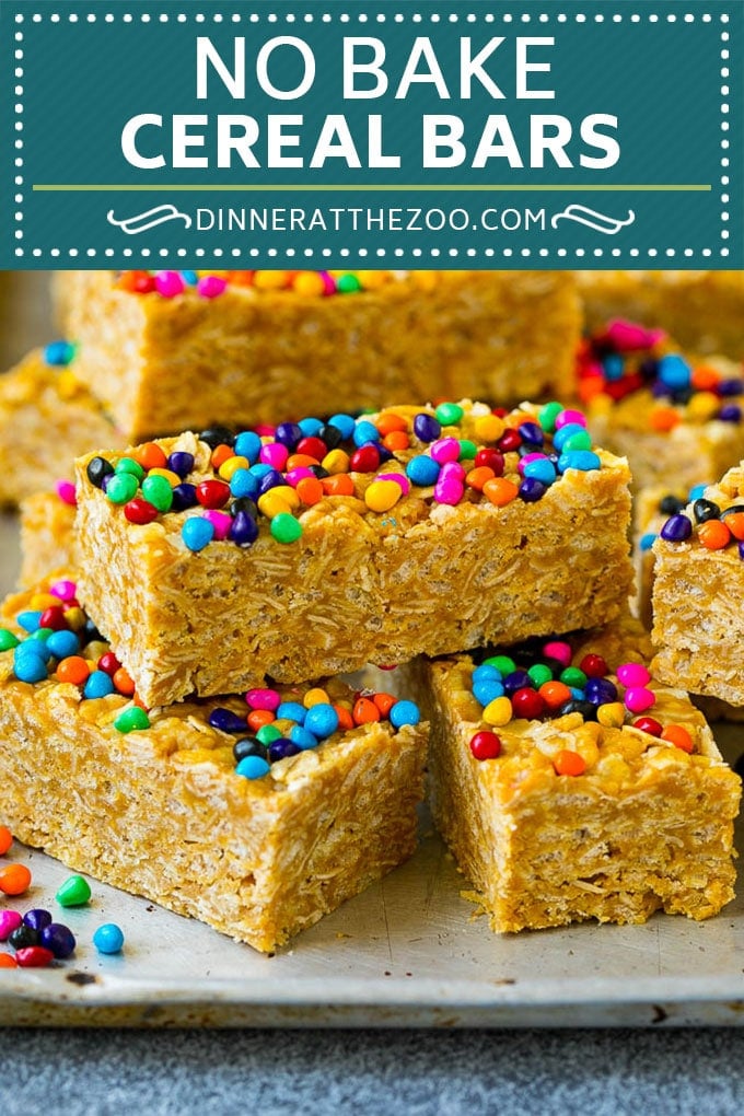 Cereal Bars Recipe | No Bake Bars | Peanut Butter Bars #cereal #breakfast #mealprep #peanutbutter #oatmeal #sadud