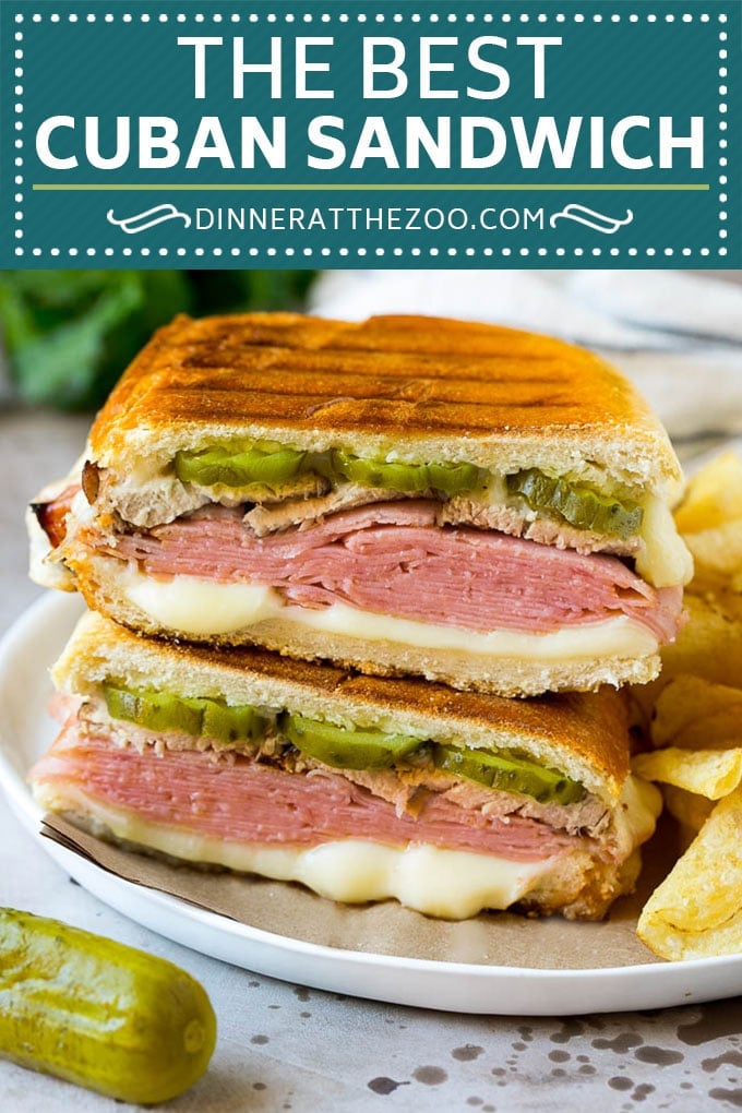 Cuban Sandwich Recipe #sandwich #pork #ham #cheese #pickles #lunch #dinner #sadud