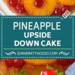 Pineapple Upside Down Cake | Pineapple Cake #cake #pineapple #dessert #cherries #sadud