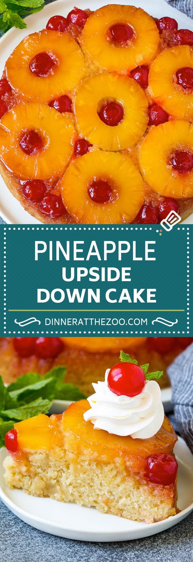 Pineapple Upside Down Cake | Pineapple Cake #cake #pineapple #dessert #cherries #sadud
