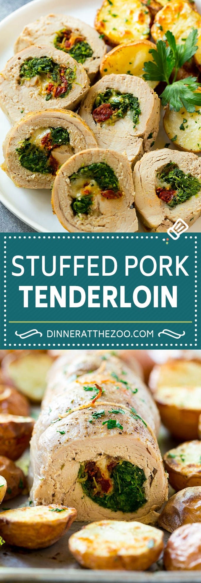 Stuffed Pork Tenderloin Recipe | Roasted Pork Tenderloin | Italian Pork #pork #onepan #potatoes #dinner #sadud #glutenfree