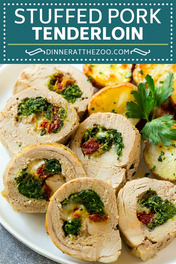 Stuffed Pork Tenderloin Recipe | Roasted Pork Tenderloin | Italian Pork #pork #onepan #potatoes #dinner #sadud #glutenfree