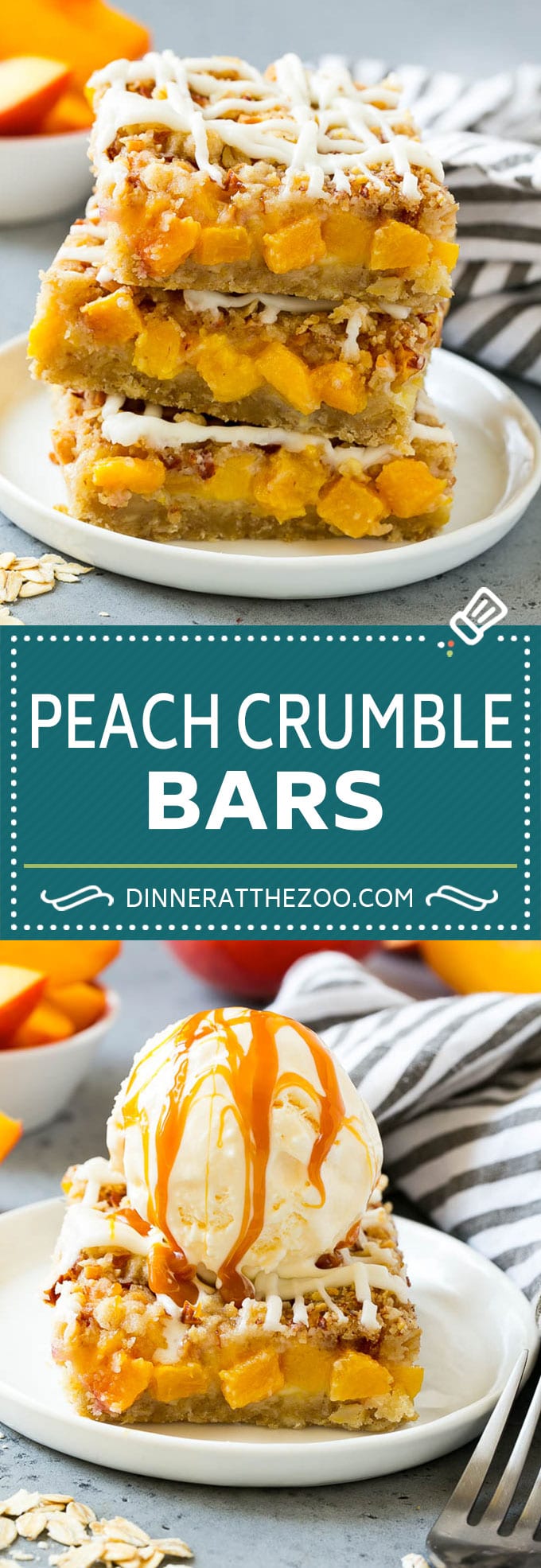 Peach Crumble Bars | Peach Bars | Peach Dessert #peaches #dessert #sweets #baking #sadud