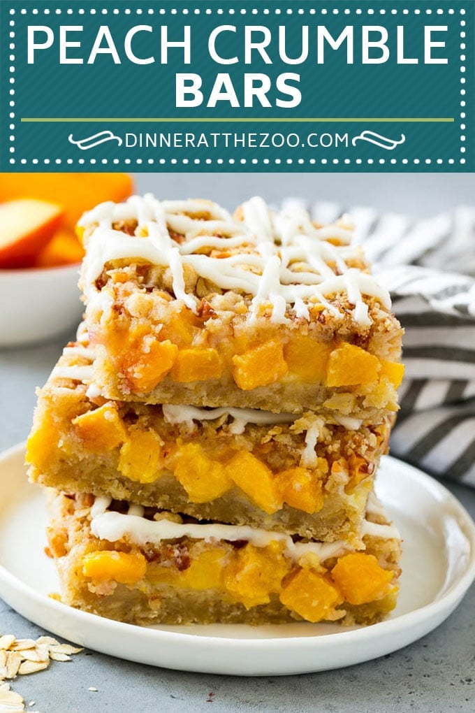 Peach Crumble Bars | Peach Bars | Peach Dessert #peaches #dessert #sweets #baking #sadud