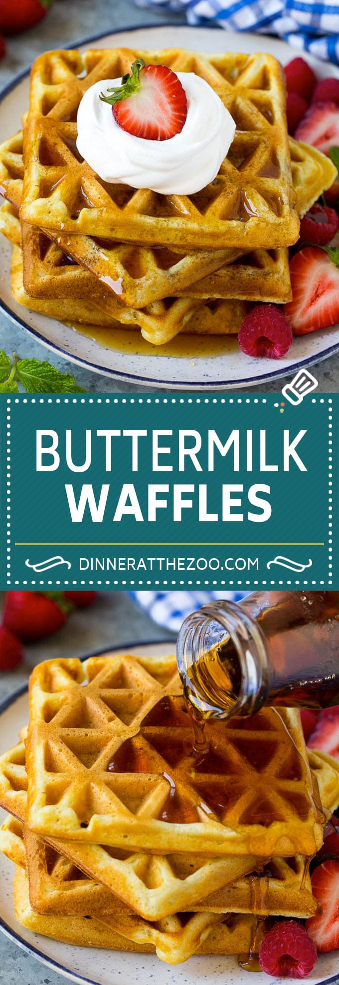 Buttermilk Waffles Recipe | Homemade Waffles #waffles #breakfast #brunch #sadud