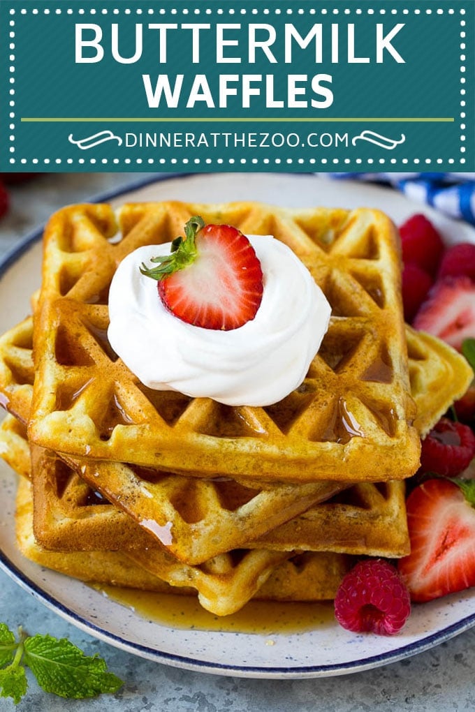 Buttermilk Waffles Recipe | Homemade Waffles #waffles #breakfast #brunch #sadud