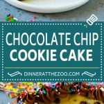 Cookie Cake Recipe | Chocolate Chip Cookie Cake #cookies #cake #chocolate #dessert #sadud #sprinkles