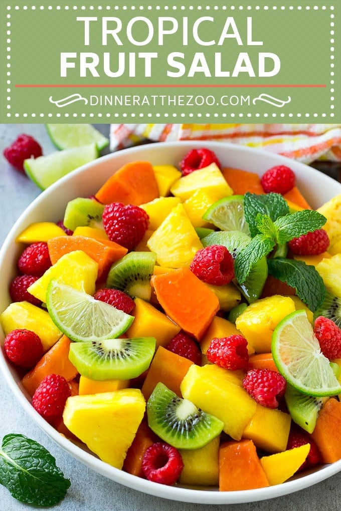 Tropical Fruit Salad Recipe | Easy Fruit Salad | Best Fruit Salad #fruit #salad #sadud #healthy