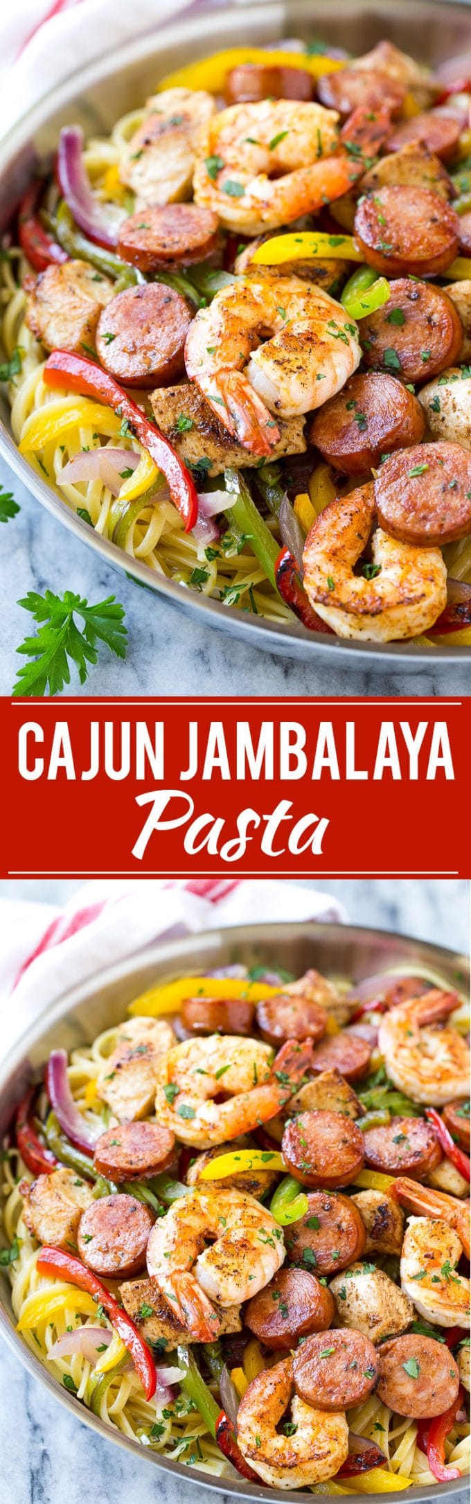 Jambalaya Pasta Recipe | Shrimp Pasta | Sausage Pasta #pasta #sausage #shrimp #cajun #dinner #sadud