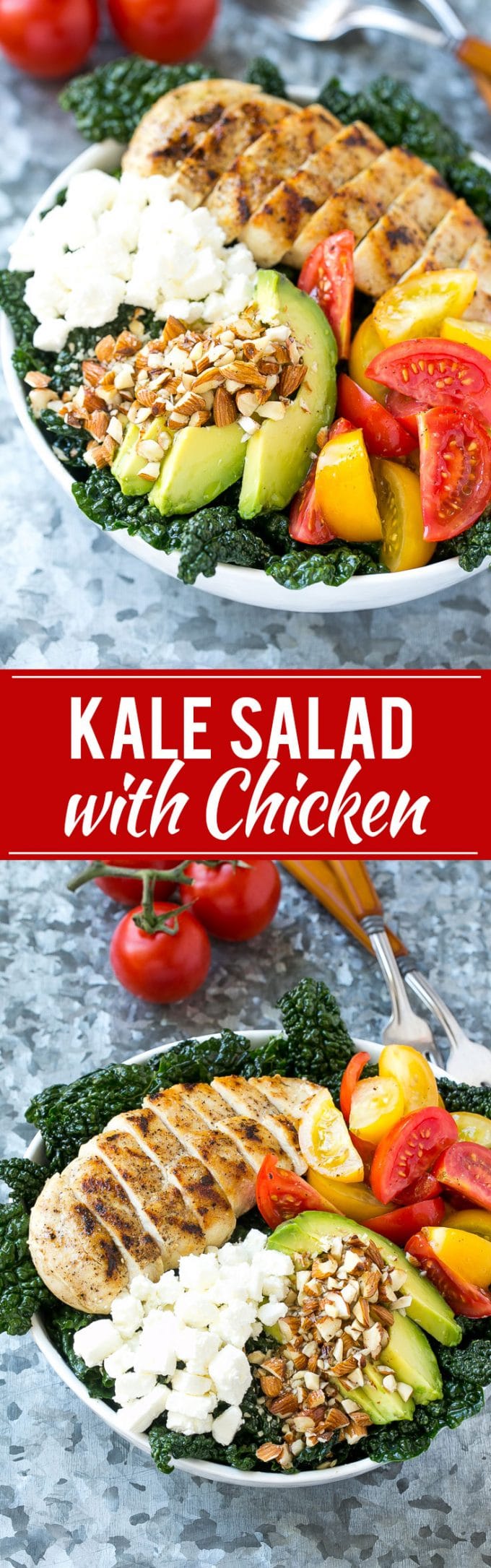 Tuscan Kale Salad Recipe | Kale Salad | Grilled Chicken Salad | Healthy Salad Recipe #kale #salad #chicken #healthy #cleaneating #sadud