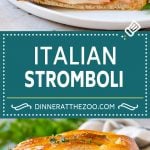 Stromboli Recipe | Italian Stromboli #pepperoni #cheese #ham #dinner #sadud