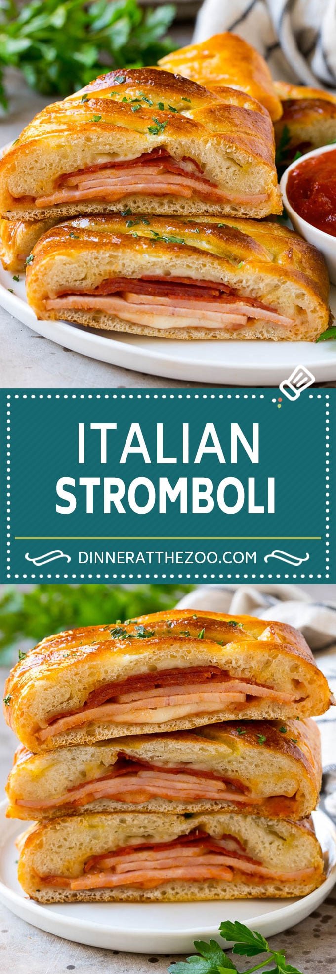 Stromboli Recipe | Italian Stromboli #pepperoni #cheese #ham #dinner #sadud