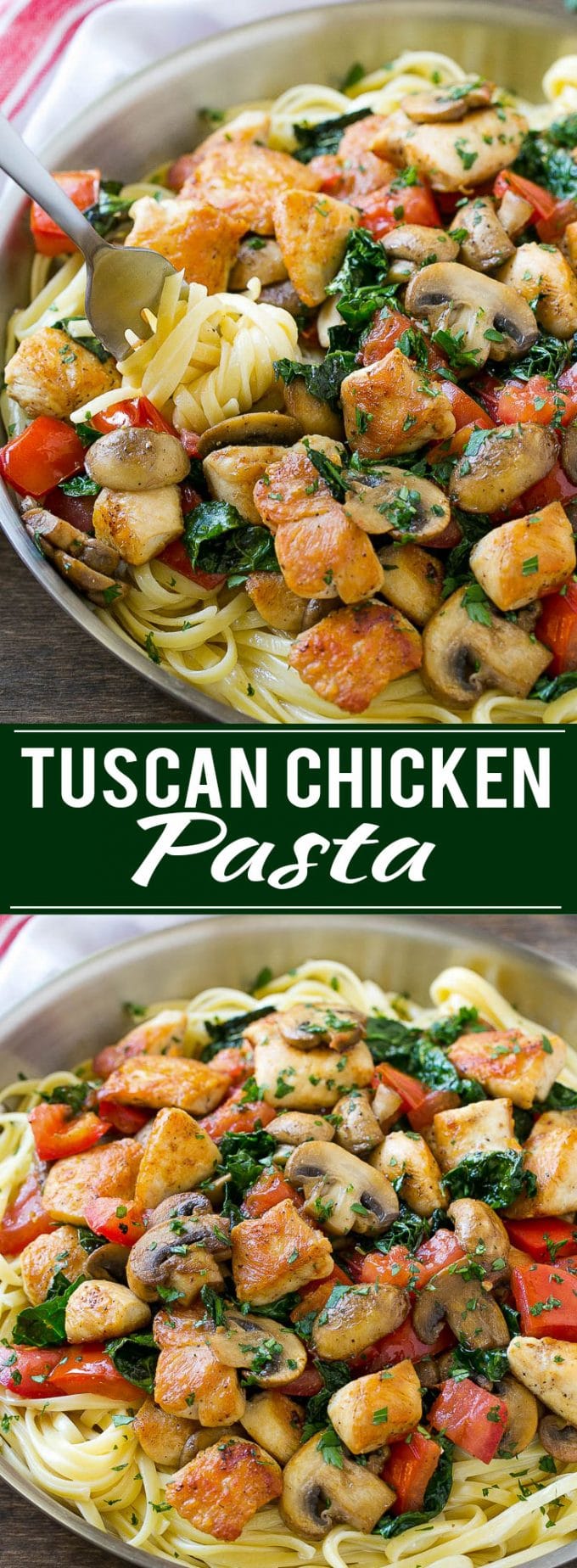Tuscan Chicken Pasta Recipe | Creamy Chicken Pasta | Pasta Recipe | Easy Dinner Recipe #pasta #dinner #chicken #kale #sadud