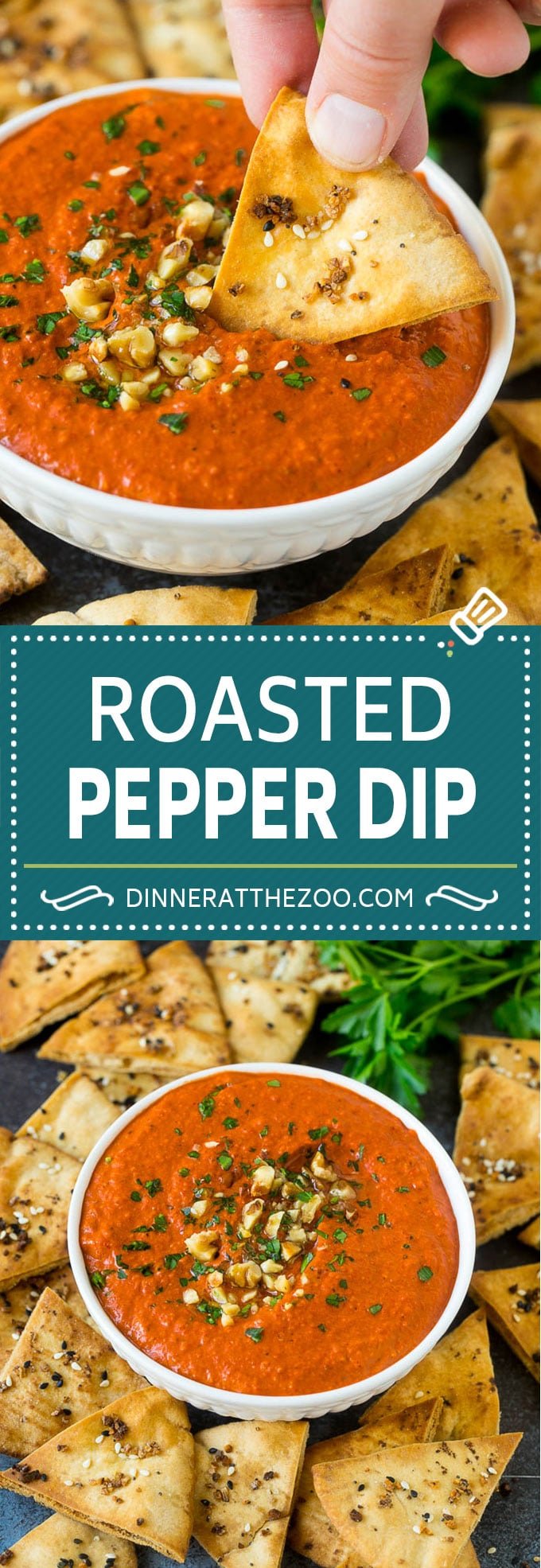 Roasted Red Pepper Dip | Muhammara Dip | Middle Eastern Dip #bellpeppers #walnuts #dip #appetizer #sadud