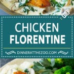 Chicken Florentine Recipe | Spinach Chicken | Mushroom Chicken #chicken #spinach #mushrooms #lowcarb #keto #dinner #sadud