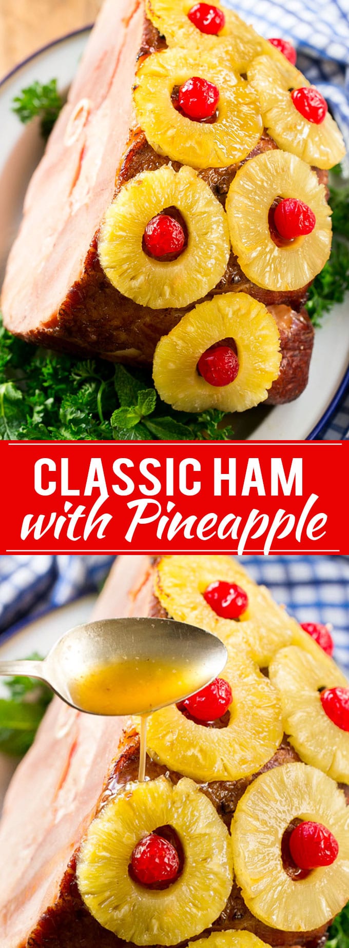 Ham with Pineapple and Cherries Recipe | Easter Ham | Christmas Ham | Holiday Ham | Pineapple Ham Recipe #ham #easter #christmas #thanksgiving #pineapple #dinner #sadud