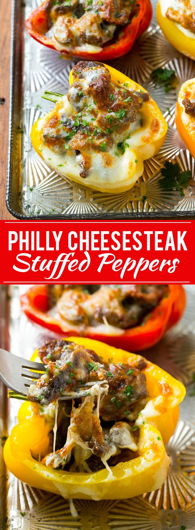 Philly Cheesesteak Stuffed Peppers Recipe | Easy Stuffed Peppers | Low Carb Stuffed Peppers #peppers #steak #cheese #mushrooms #lowcarb #keto #dinner #sadud