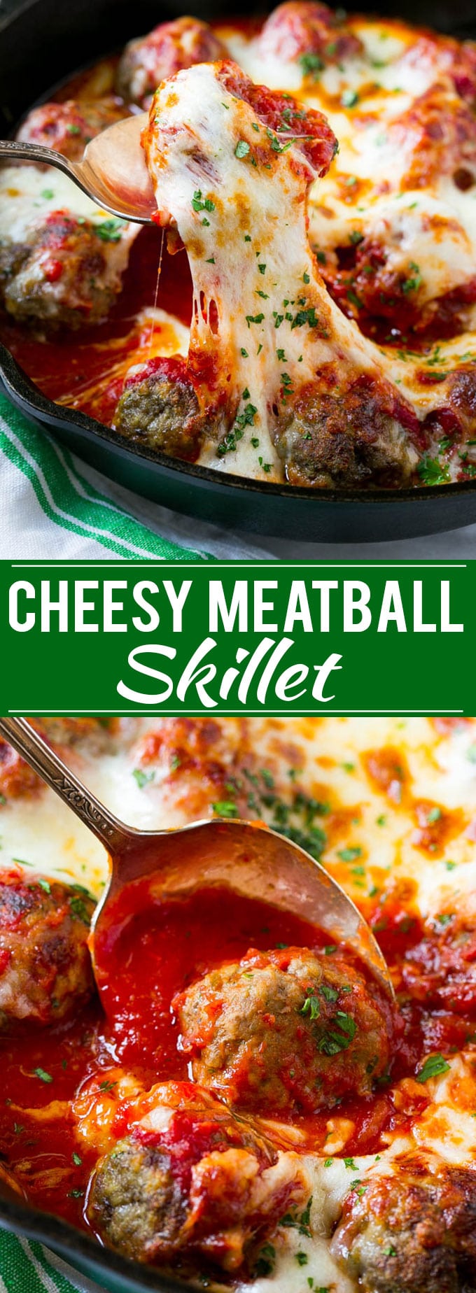 Cheesy Meatball Bake Recipe | Meatball Skillet | Italian Meatballs | Baked Meatball Recipe #meatballs #beef #cheese #dinner #sadud