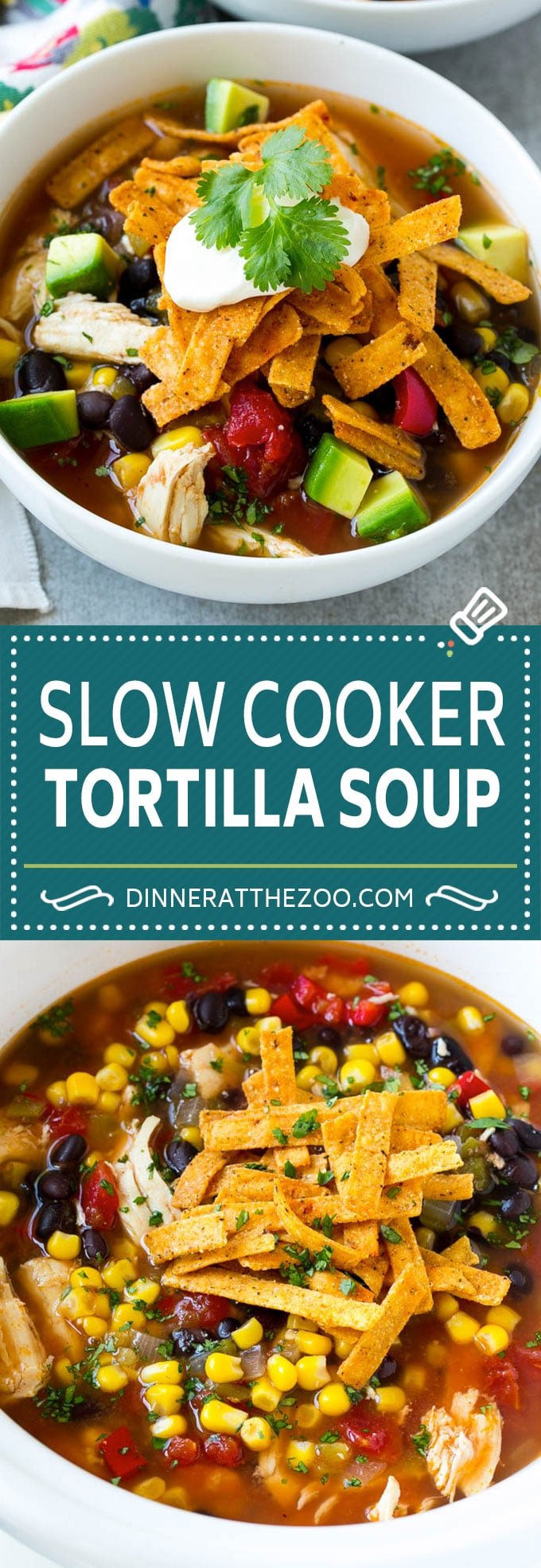 Slow Cooker Chicken Tortilla Soup Recipe | Chicken Soup Recipe | Slow Cooker Chicken Soup | Mexican Chicken Soup | Tortilla Soup Recipe #soup #tortillasoup #chickensoup #mexican #mexicansoup #dinner #sadud