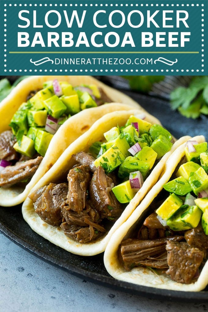 Slow Cooker Barbacoa | Beef Tacos | Crock Pot Beef Tacos #beef #tacos #crockpot #slowcooker #dinner #avocado #sadud