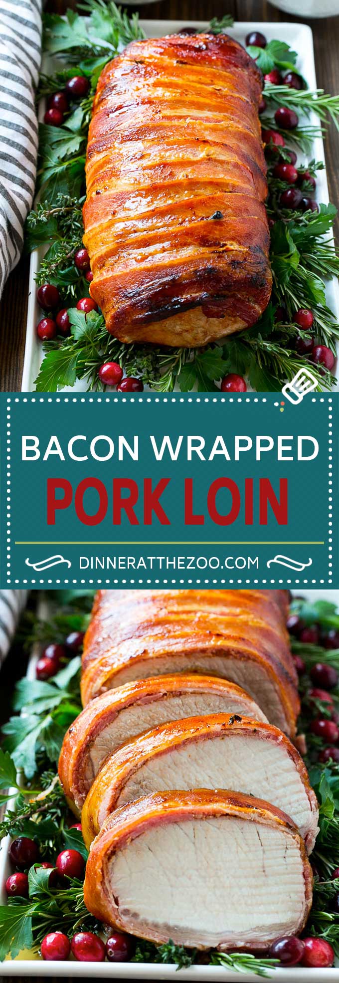 Bacon Wrapped Pork Loin Recipe | Bacon Wrapped Pork Roast | Grilled Pork Loin | Grilled Pork Recipe #bacon #pork #dinner #grilling #sadud