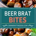 Beer Brat Bites Recipe | Sausage Appetizer | Bratwurst Recipe