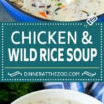 Chicken and Wild Rice Soup Recipe | Creamy Chicken Soup #chicken #rice #soup #bacon #dinner #sadud