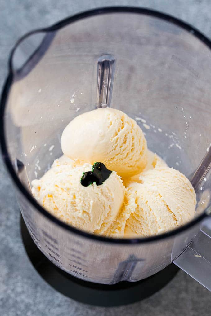Shamrock Shake Recipe | McDonald's Shamrock Shake | Saint Patrick's Day Drink | Mint Milkshake #milkshake #stpatricksday #saintpatricksday #mint #sadud A blender of vanilla ice cream, milk, mint extract and green food coloring.