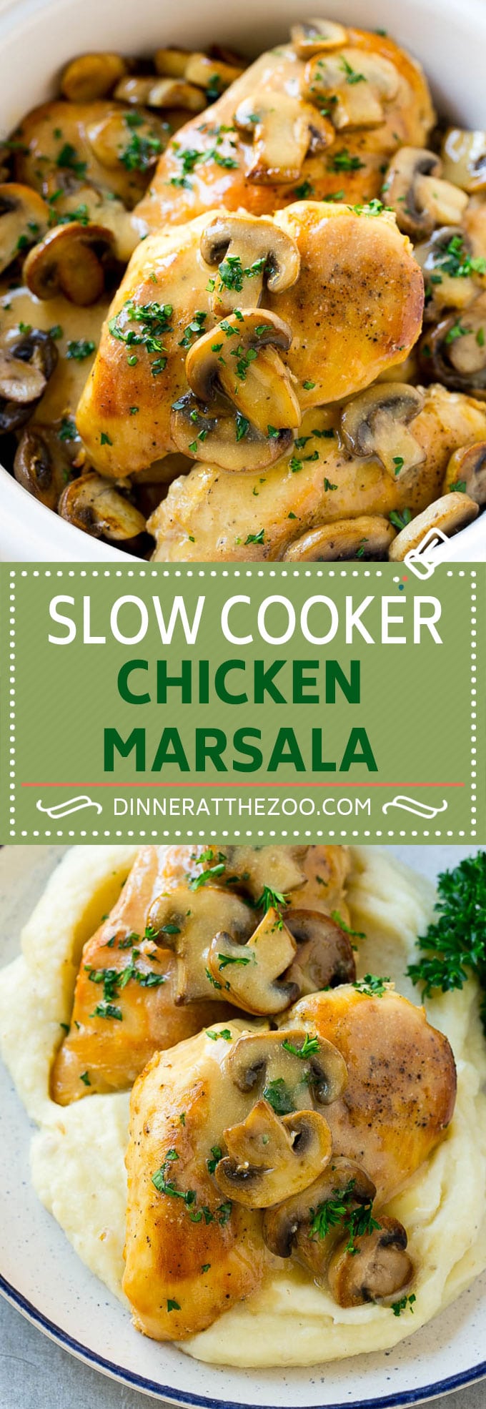 Slow Cooker Chicken Marsala Recipe | Crock Pot Chicken Marsala | Chicken with Mushrooms | Chicken Marsala Recipe #chicken #chickenmarsala #slowcooker #crockpot #dinner #sadud