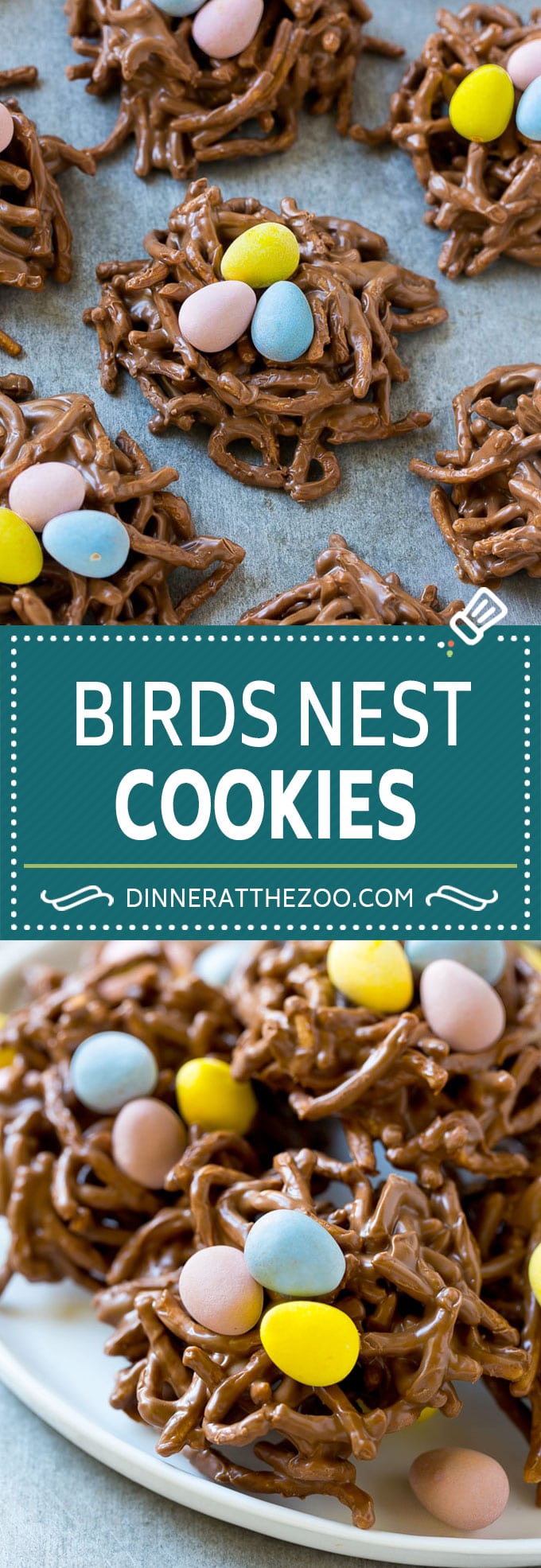 Birds Nest Cookies | Chow Mein Noodle Cookies | Easter Cookies | No Bake Cookies #cookies #easter #nobake #chocolate #dessert #sadud