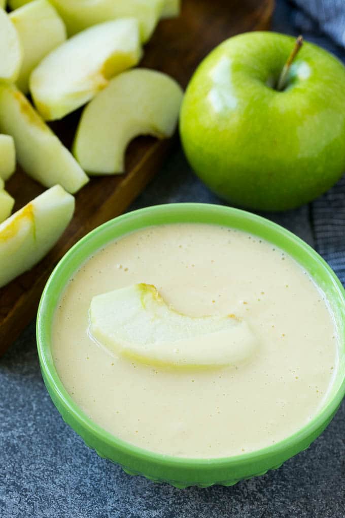 Apple Fries Recipe | Fried Apples Recipe | Cinnamon Sugar Apples | Apple Dessert Recipe #apples #dessert #sadud #fall An apple slice coated in batter.
