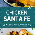 Chicken Santa Fe Recipe | Mexican Chicken | Santa Fe Chicken | Easy Chicken Recipe