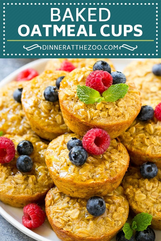 Baked Oatmeal Cups Recipe | Baked Oatmeal | Meal Prep Oatmeal | Oatmeal Muffins #oatmeal #breakfast #sadud
