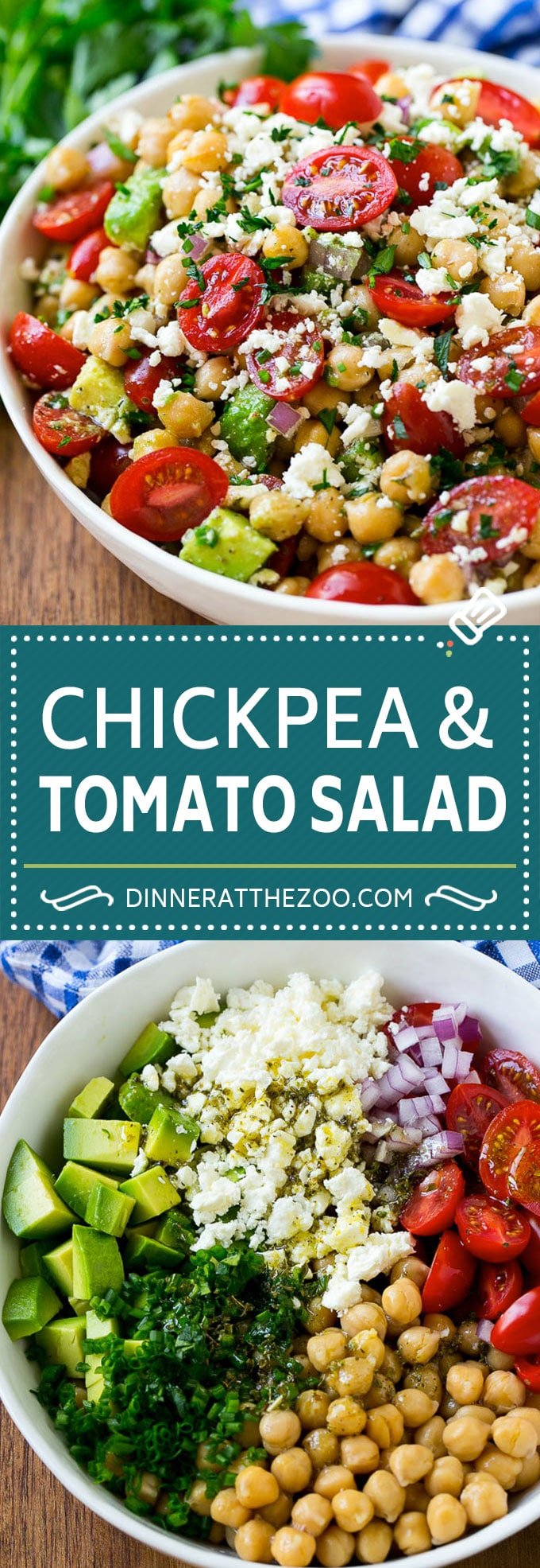Chickpea Salad Recipe | Chickpea and Tomato Salad | Chickpea Avocado Salad | Summer Salad #salad #summer #recipes #sadud