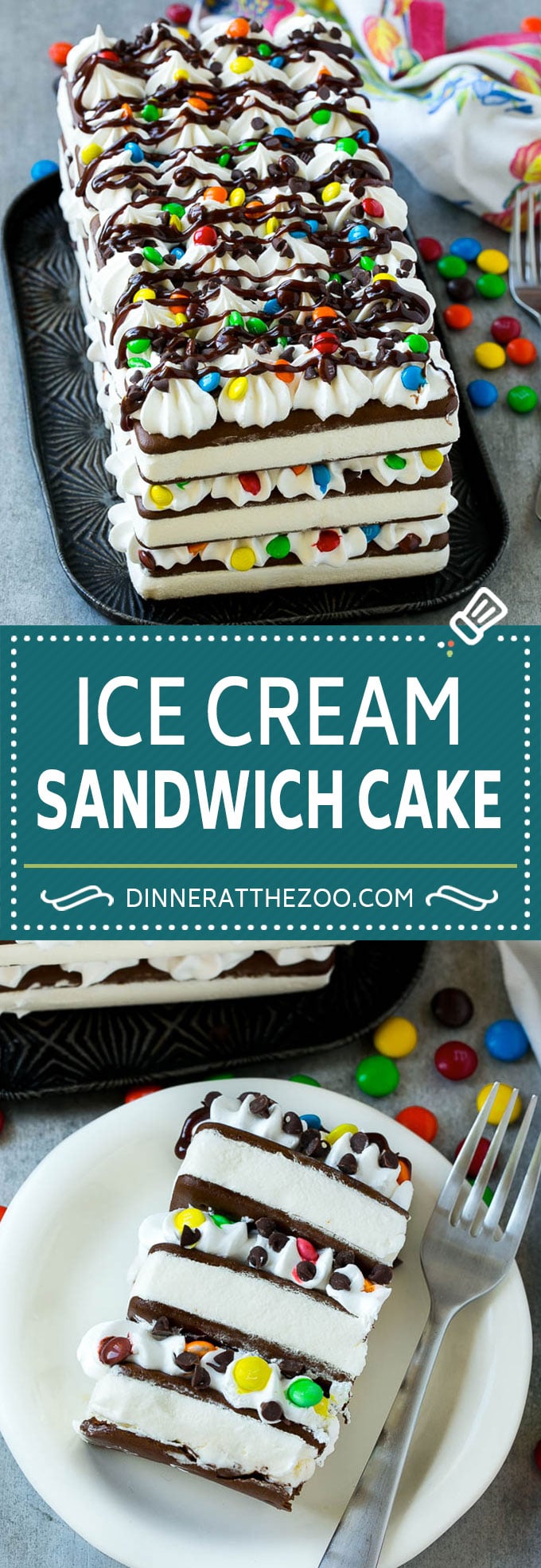 Ice Cream Sandwich Cake Recipe | Ice Cream Cake | Frozen Cake Recipe | No Bake Ice Cream Cake #icecream #cake #dessert #chocolate #sadud