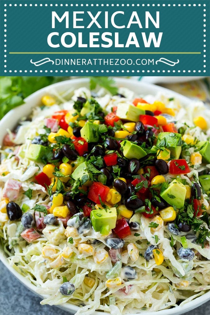 Mexican Coleslaw Recipe | Southwestern Coleslaw | Easy Coleslaw #coleslaw #mexicanfood #salad #sadud