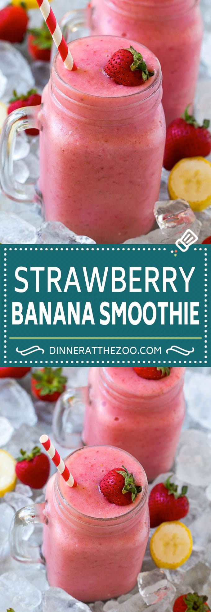 Strawberry Banana Smoothie Recipe | Strawberry Smoothie #strawberry #banana #smoothie #drink #sadud