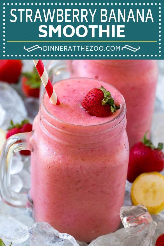 Strawberry Banana Smoothie Recipe | Strawberry Smoothie #strawberry #banana #smoothie #drink #sadud