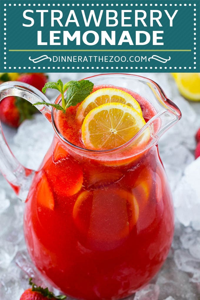 Strawberry Lemonade Recipe | Homemade Lemonade | Strawberry Drink Recipe #lemonade #strawberries #drink #sadud