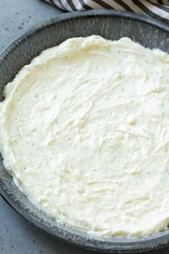 BLT Dip Recipe | Bacon Dip Recipe | Ranch Dip #dip #ranch #bacon #lettuce #tomato #appetizer #sadud A layer of cream cheese and sour cream mixed with ranch seasoning.