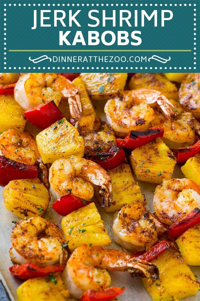 Jerk Shrimp Kabobs | Caribbean Shrimp | Jamaican Shrimp | Grilled Shrimp #grilling #pineapple #shrimp #kabobs #sadud