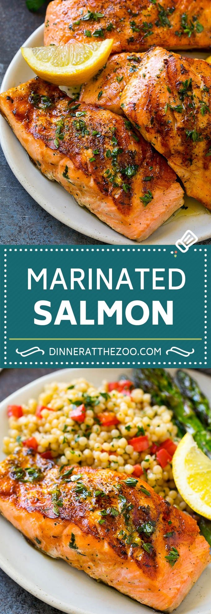 Marinated Salmon Recipe | Grilled Salmon | Garlic and Herb Salmon #salmon #grilling #marinade #fish #dinner #sadud