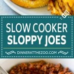 Slow Cooker Sloppy Joes Recipe | Crock Pot Sloppy Joes | Homemade Sloppy Joes #beef #slowcooker #crockpot #sandwich #sadud