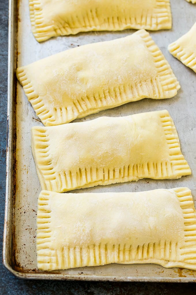 Fried Apple Pies Recipe | McDonald's Copycat Recipe | Apple Pie | Apple Hand Pies #pie #apples #applepie #dessert #snack #sadud Puff pastry apple hand pies ready to go into the fryer.