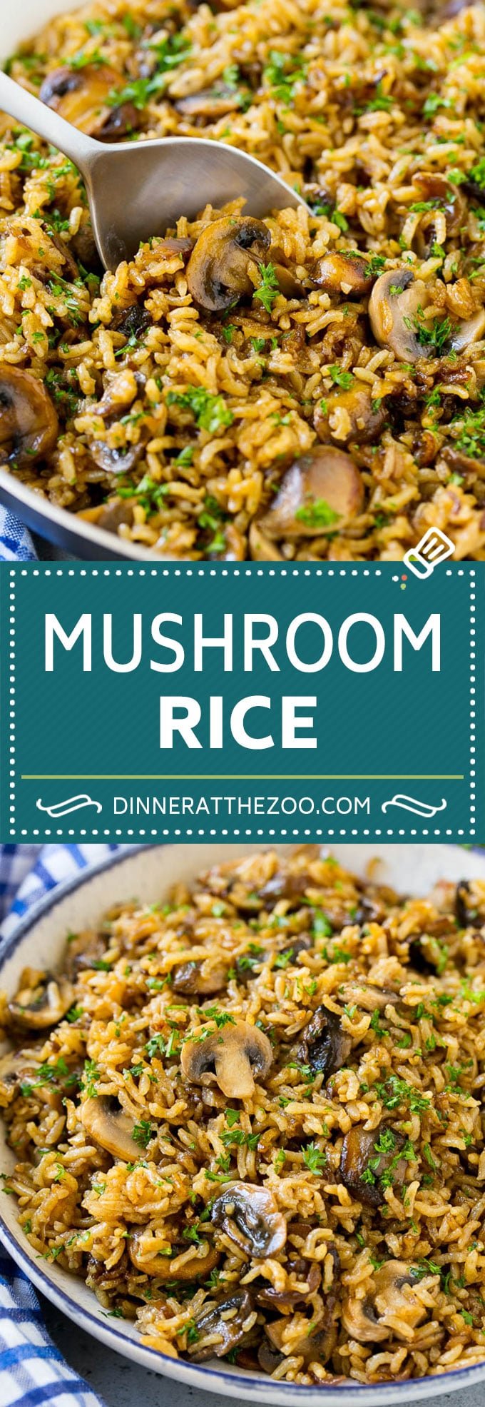 Mushroom Rice Recipe | Baked Rice | Rice Pilaf #rice #mushrooms #sidedish #dinner #sadud